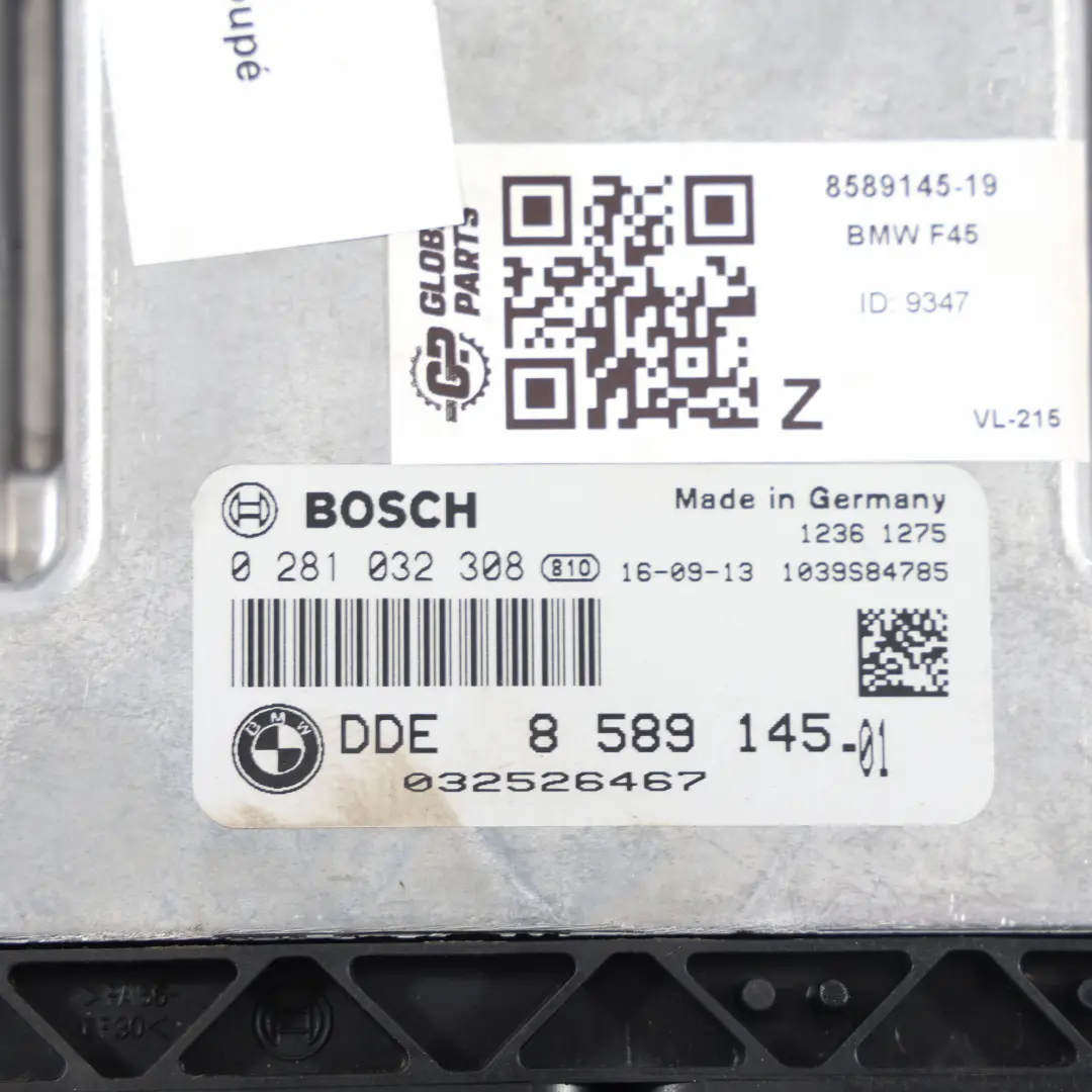BMW F36 420d B47 Centralina Motore ECU KIT Diesel Automatico - SKU 8589145-19 - Numero di parte 8589145