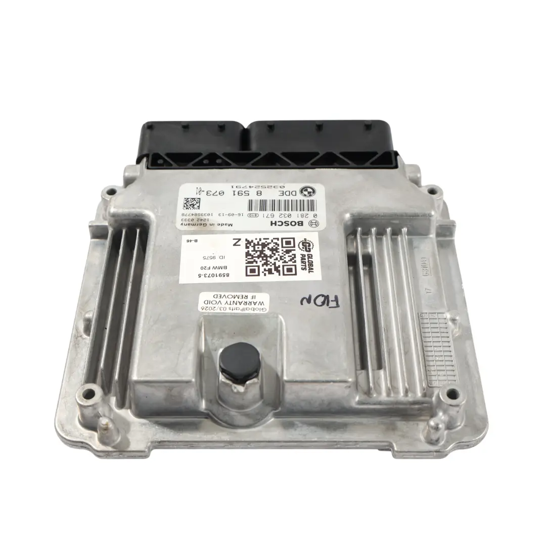 B47 190HP Unidad ECU Motor DDE Automático para BMW F20 F30 LCI 120d 320d con número de pieza 8591073 BMW F20 F30 LCI 120d 320d B47 190HP Unidad ECU Motor DDE Automático - SKU 8591073-5 - Número de pieza 8591073
