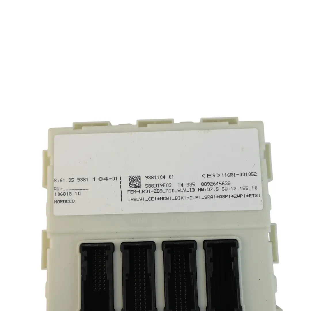 170HP Komputer Sterownik Silnika DME ECU Zestaw do BMW F20 118i N13 o numerze 8638198 BMW F20 118i N13 170HP Komputer Sterownik Silnika DME ECU Zestaw - SKU 8638198-10 - Numer Części 8638198