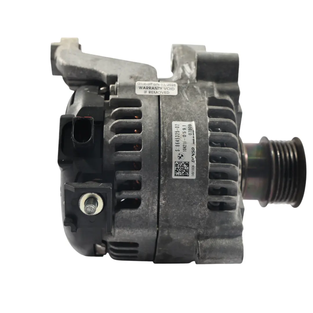 B38 B48 Motor gasolina Alternador Generador 180A para BMW F20 F30 F32 F33 F34 con número de pieza 8645325 BMW F20 F30 F32 F33 F34 B38 B48 Motor gasolina Alternador Generador 180A - SKU 8645325-1 - Número de pieza 8645325