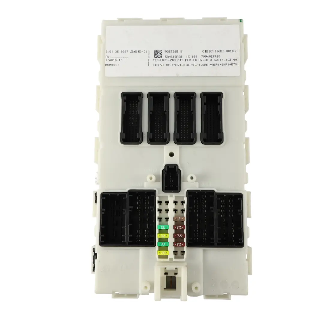 BMW F20 LCI 118i B38 136HP Kit ECU Contrôle Moteur DME Manuel - SKU 8662411-7 - Numéro de pièce 8662411