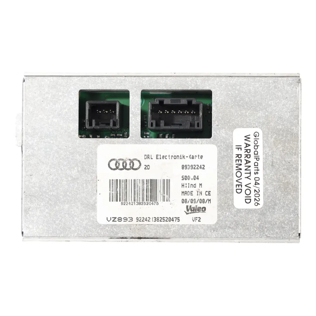 Audi A5 8T Módulo ECU Luces Diurnas Faro - SKU 89392242 - Número de pieza 89392242