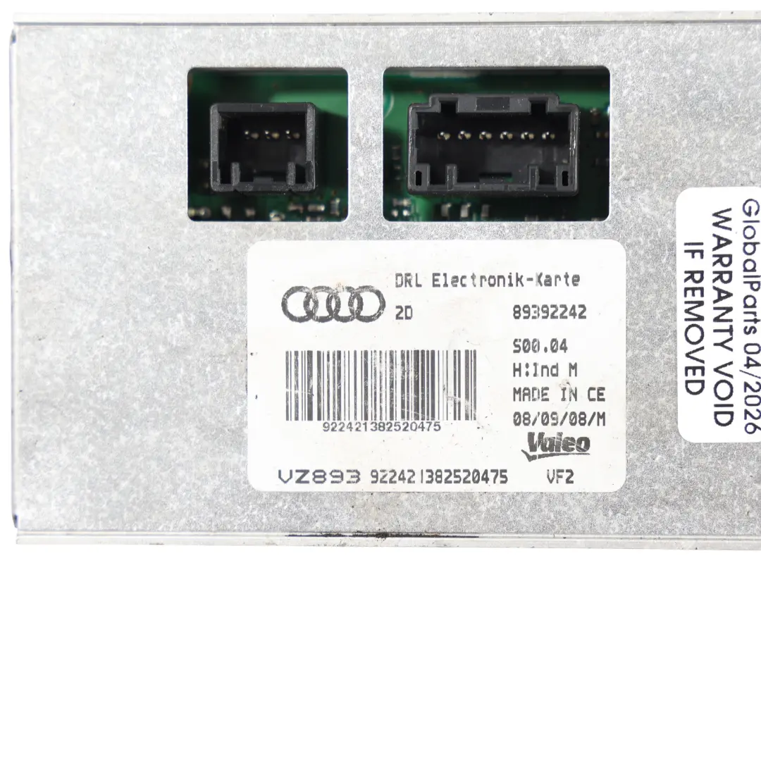 Audi A5 8T Modulo ECU Luci Diurne Faro - SKU 89392242 - Numero di parte 89392242