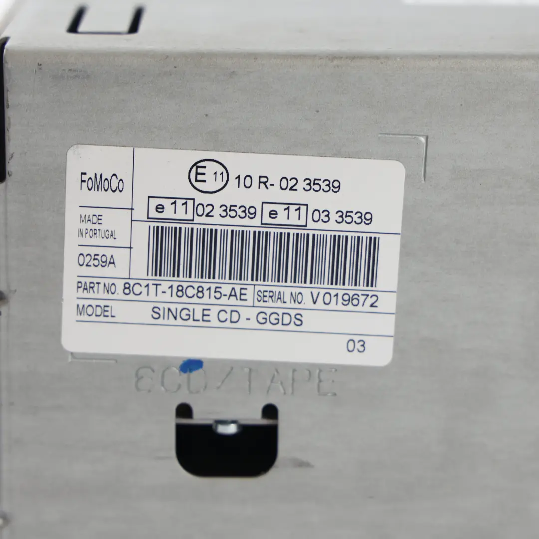 Lecteur CD Radio 6000 Système Audio Stéréo pour Ford Transit MK7 à propos du numéro de pièce 8C1T-18C815-AE Ford Transit MK7 Lecteur CD Radio 6000 Système Audio Stéréo - SKU 8C1T-18C815-AE - Numéro de pièce 8C1T-18C815-AE