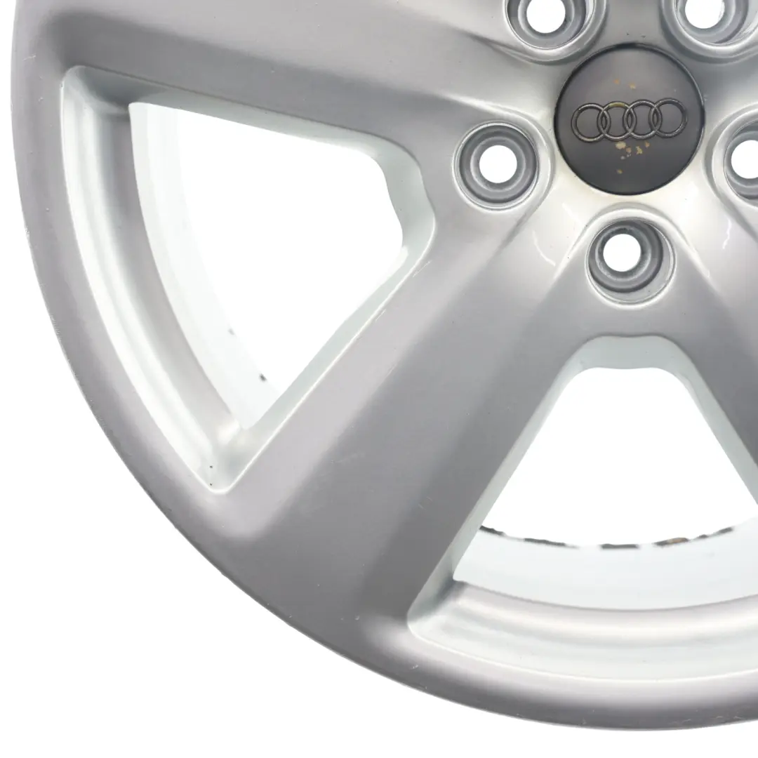 Silberne Alufelge Leichtmetallfelge 18" ET:43 8J für Audi A4 B7 mit Teilenummer 8E0601025AK Audi A4 B7 Silberne Alufelge Leichtmetallfelge 18" ET:43 8J - SKU 8E0601025AK-6 - Teilenummer 8E0601025AK