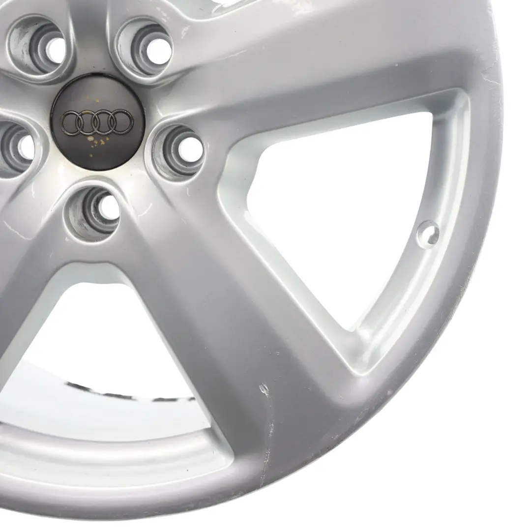 Silberne Alufelge Leichtmetallfelge 18" ET:43 8J für Audi A4 B7 mit Teilenummer 8E0601025AK Audi A4 B7 Silberne Alufelge Leichtmetallfelge 18" ET:43 8J - SKU 8E0601025AK-6 - Teilenummer 8E0601025AK