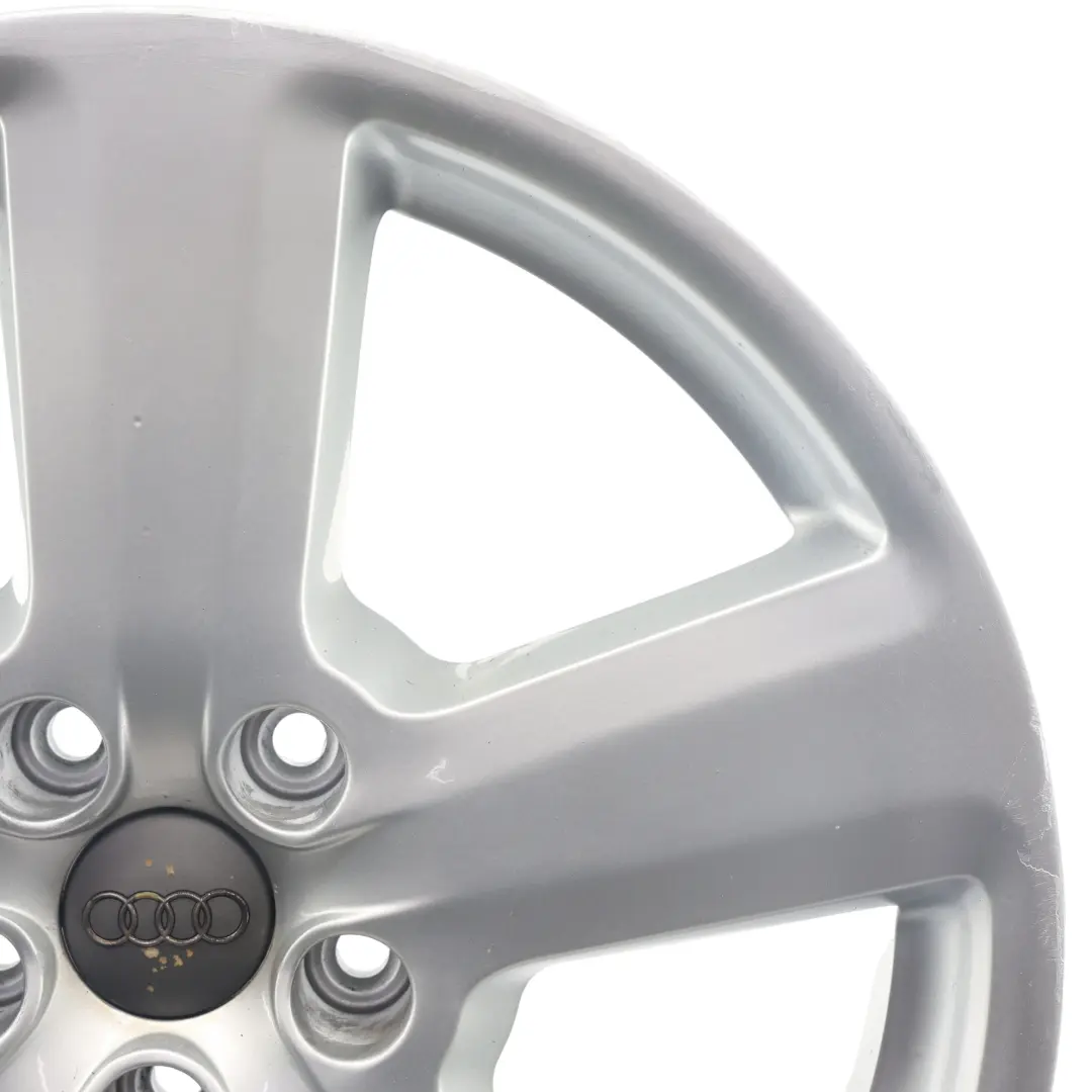 Silberne Alufelge Leichtmetallfelge 18" ET:43 8J für Audi A4 B7 mit Teilenummer 8E0601025AK Audi A4 B7 Silberne Alufelge Leichtmetallfelge 18" ET:43 8J - SKU 8E0601025AK-6 - Teilenummer 8E0601025AK