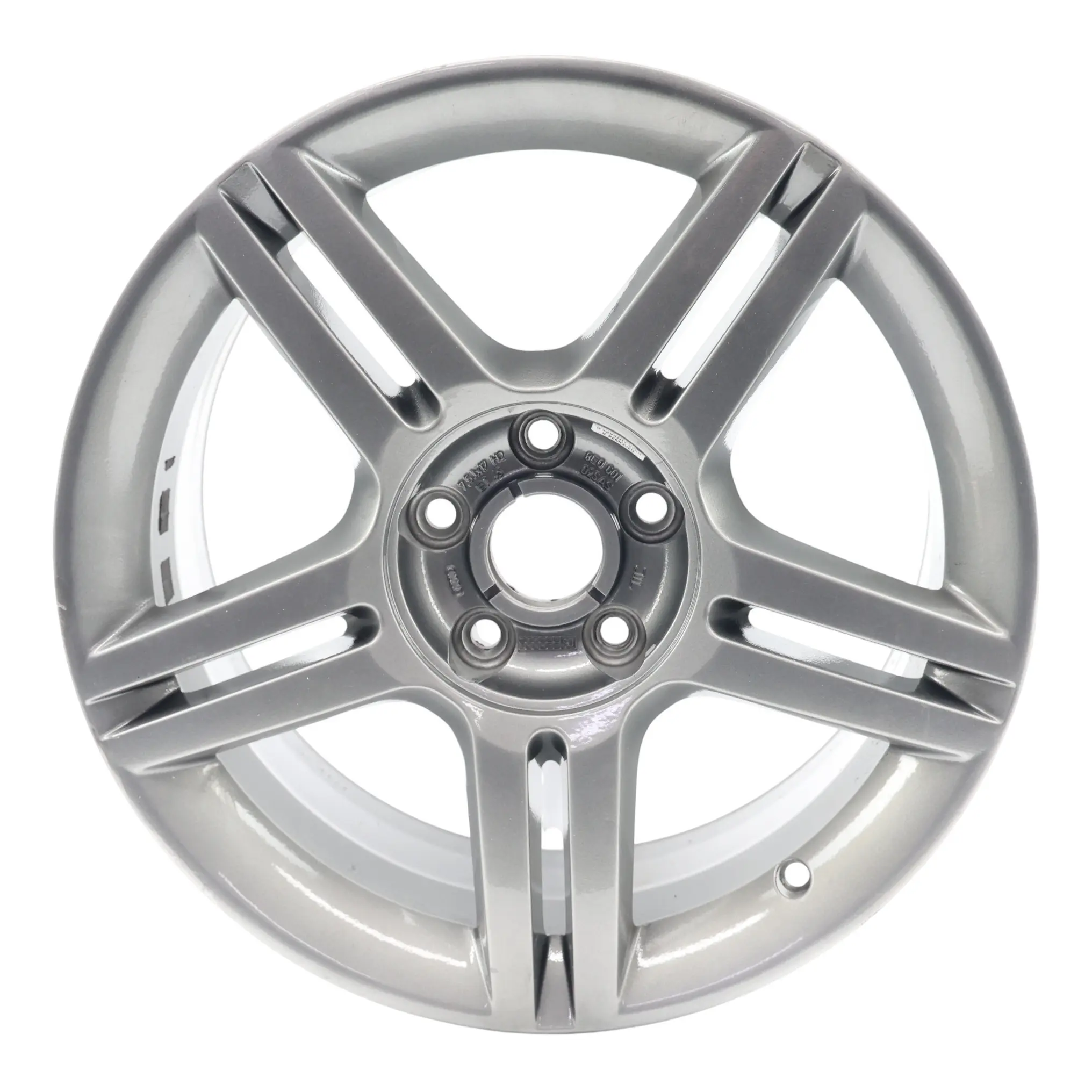 Audi A4 B7 Wheel Rim Alloy Silver 17" ET:45 7,5J 5 Double Spoke 8E0601025AS
