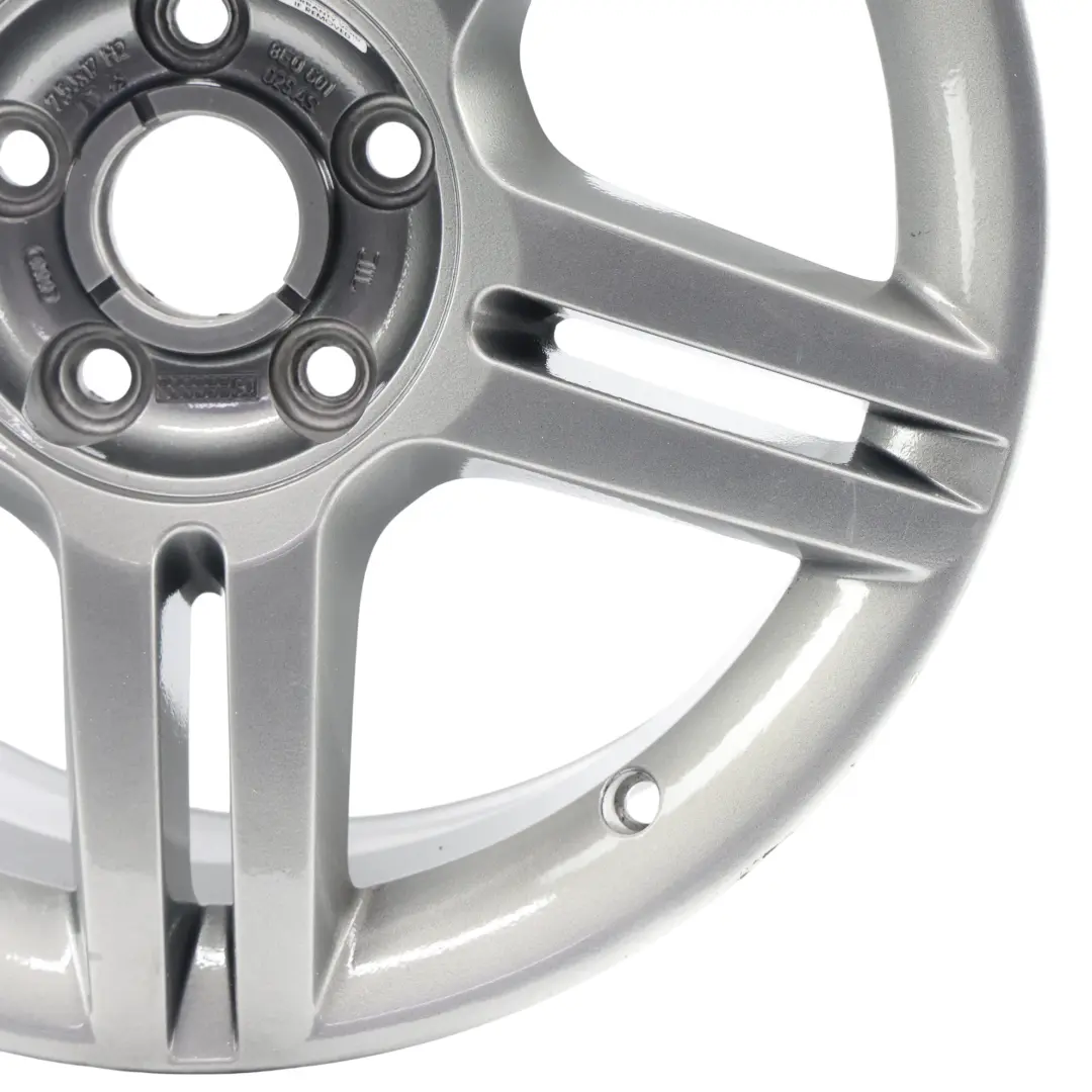 Audi A4 B7 Cerchio Lega Argento 17" ET:45 7,5J 5 Doppie Razze - SKU 8E0601025AS-2 - Numero di parte 8E0601025AS