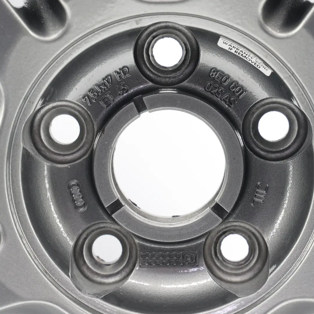 Audi A4 B7 Cerchio Lega Argento 17" ET:45 7,5J 5 Doppie Razze - SKU 8E0601025AS-2 - Numero di parte 8E0601025AS