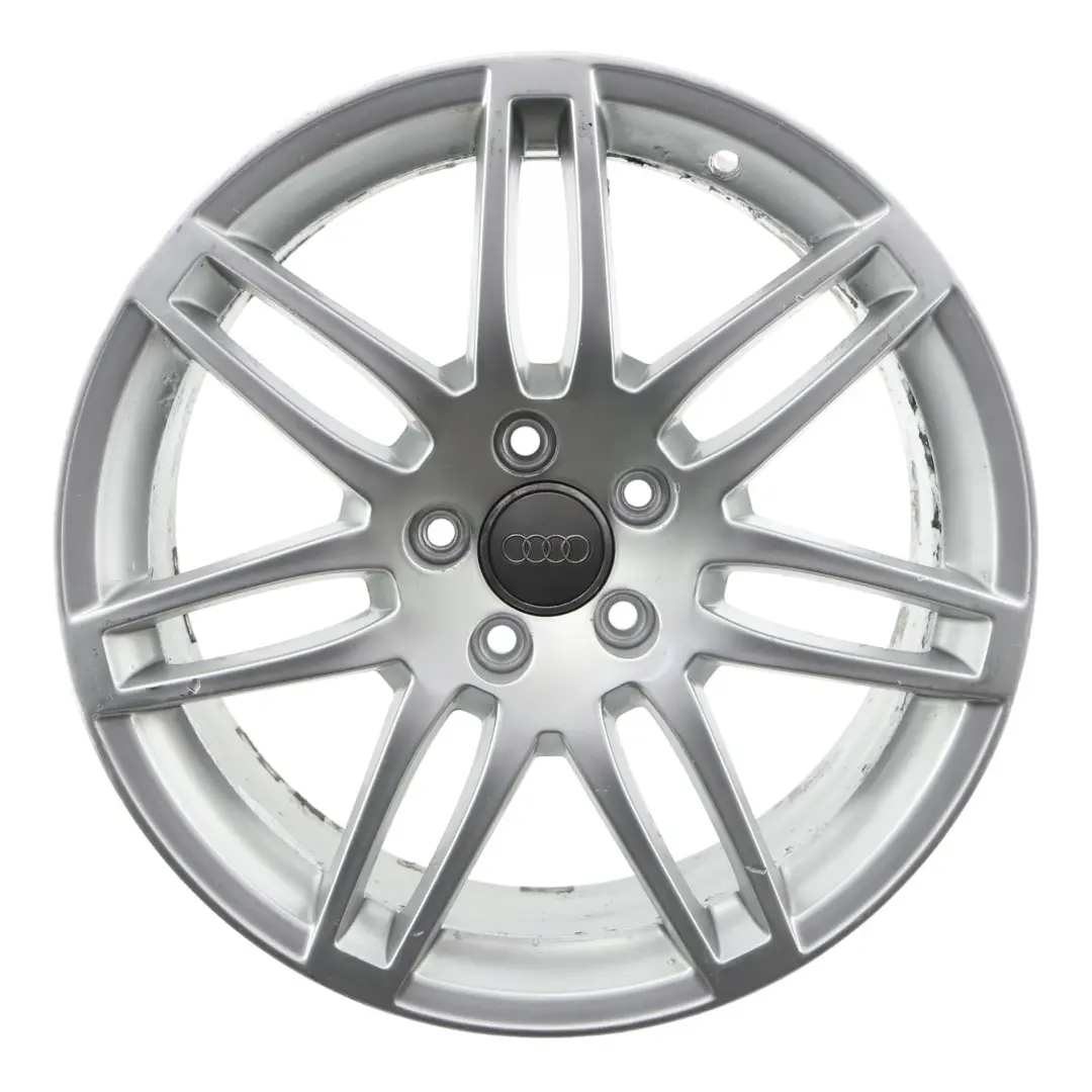 Cerchio In Lega Argento 18" 8J ET:43 per Audi A4 B6 B7 con numero di parte 8E0601025BA Audi A4 B6 B7 Cerchio In Lega Argento 18" 8J ET:43 - SKU 8E0601025BA-2 - Numero di parte 8E0601025BA