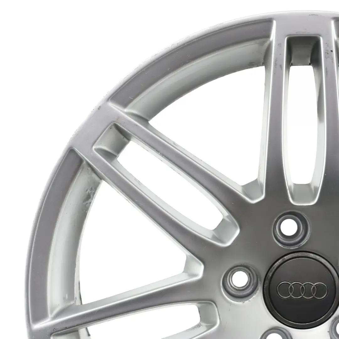 Leicht Metall Felge Silber 18" 8J ET:43 für Audi A4 B6 B7 mit Teilenummer 8E0601025BA Audi A4 B6 B7 Leicht Metall Felge Silber 18" 8J ET:43 - SKU 8E0601025BA-2 - Teilenummer 8E0601025BA
