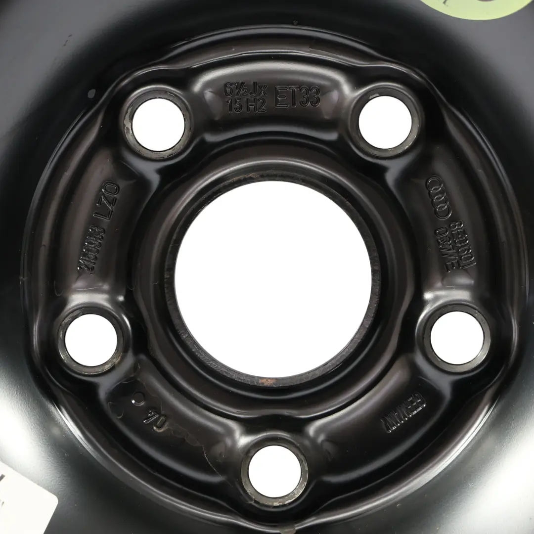 Audi A4 B7 Rueda Repuesto Compacta Acero R15 6,5J Dunlop 195/65 8E0601027C - SKU 8E0601027E - Número de pieza 8E0601027E