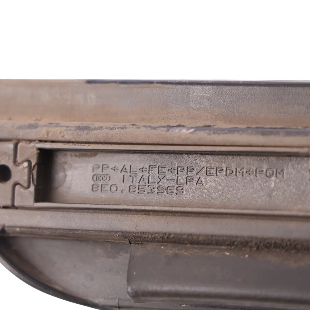 Audi A4 B7 Baguette Moulure Bas Porte Arrière Gauche Noir Phantom Z9Y - SKU 8E0853969-PHB - Numéro de pièce 8E0853969