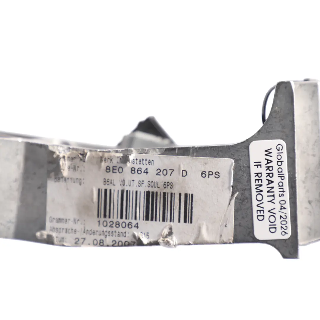 Audi A4 B7 Armrest Front Centre Console Arm Rest Tray Leather Black - SKU 8E0864207D-2 - Part number 8E0864207D