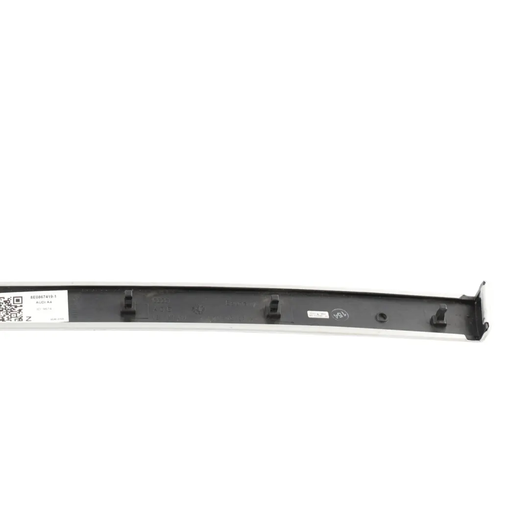 Audi A4 B7 Door Card Trim Cover Strip Rear Right O/S Brushed Aluminium 8E0867420 - SKU 8E0867419-1 - Part number 8E0867419