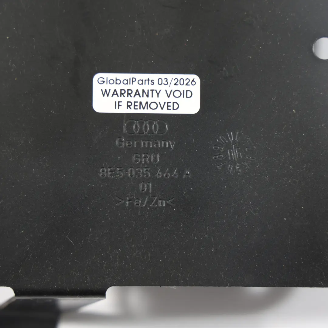 Audi A4 S4 B6 B7 RS4 Soporte Montaje Amplificador Sistema Sonido - SKU 8E5035464A - Número de pieza 8E5035464A