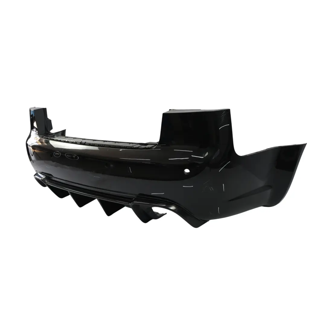 Bumper Trim Panel Cover Phantom Black - Z9Y to Audi RS4 B7 Rear with Part number 8E5807303F Audi RS4 B7 Rear Bumper Trim Panel Cover Phantom Black - Z9Y - SKU 8E5807303F-PHB - Part number 8E5807303F