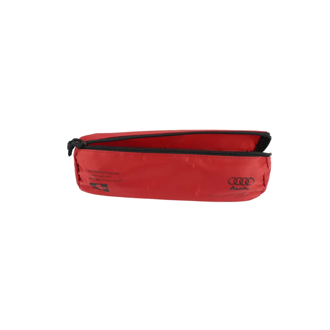 Audi Universal First Aid Emergency Medical Kit Red Pouch - SKU 8F0860282A - Part number 8F0860282A
