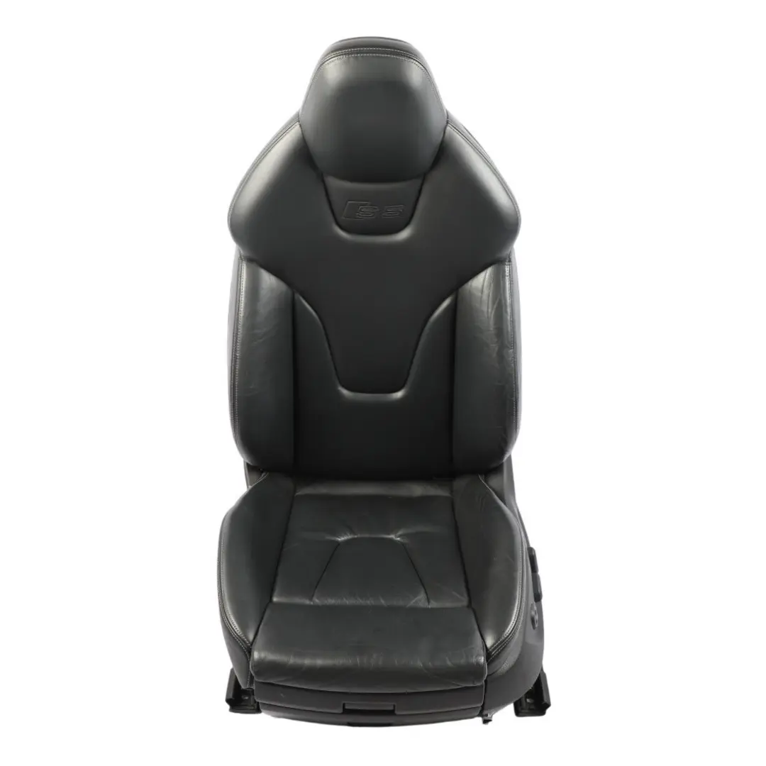 Audi S5 8T Cabrio Front Seat S-Line Heated Electric Leather Black Left N/S - SKU 8F0881805G-1 - Part number 8F0881805G
