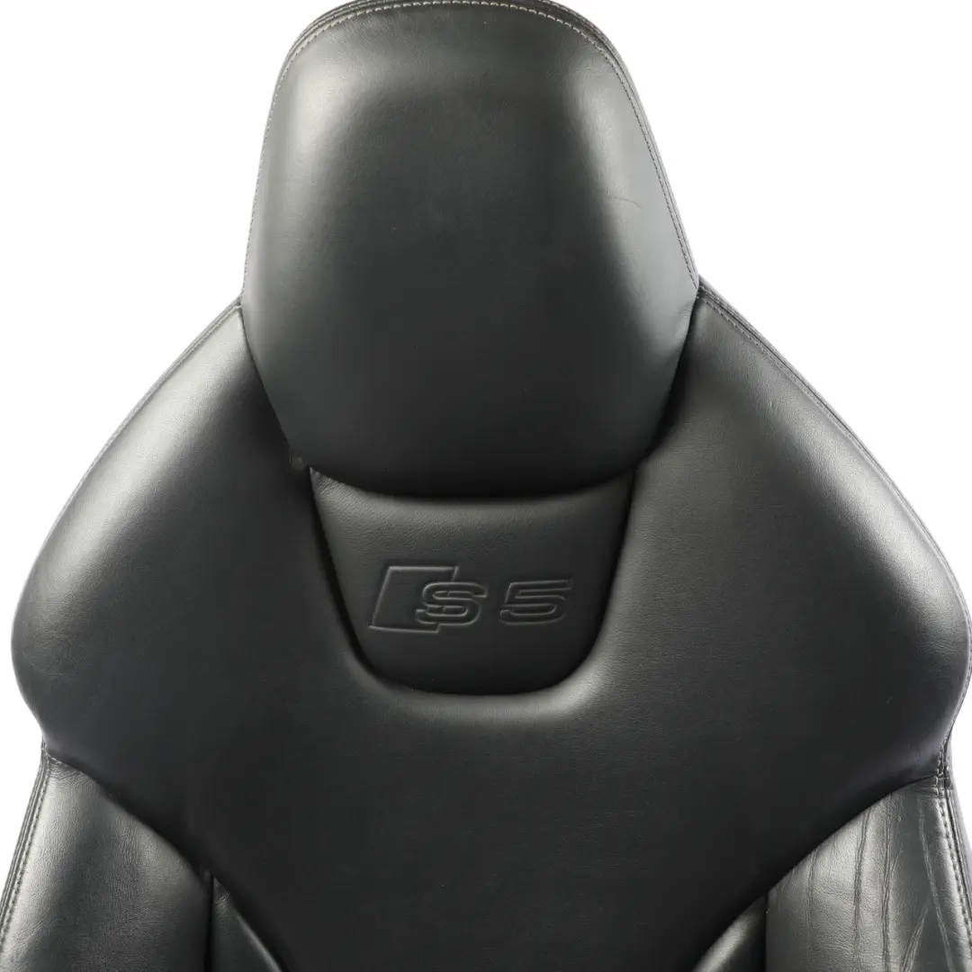 Audi S5 8T Cabrio Front Seat S-Line Heated Electric Leather Black Left N/S - SKU 8F0881805G-1 - Part number 8F0881805G