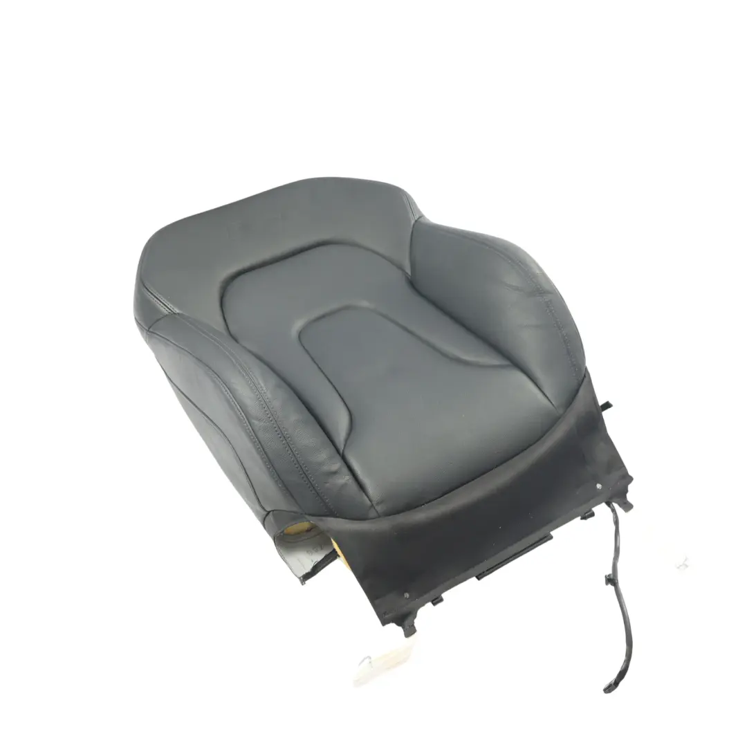 Audi A5 8F Sitzkissen Bezug Leder Milano Schwarz Vorne Links - SKU 8F0881805Q - Teilenummer 8F0881805Q