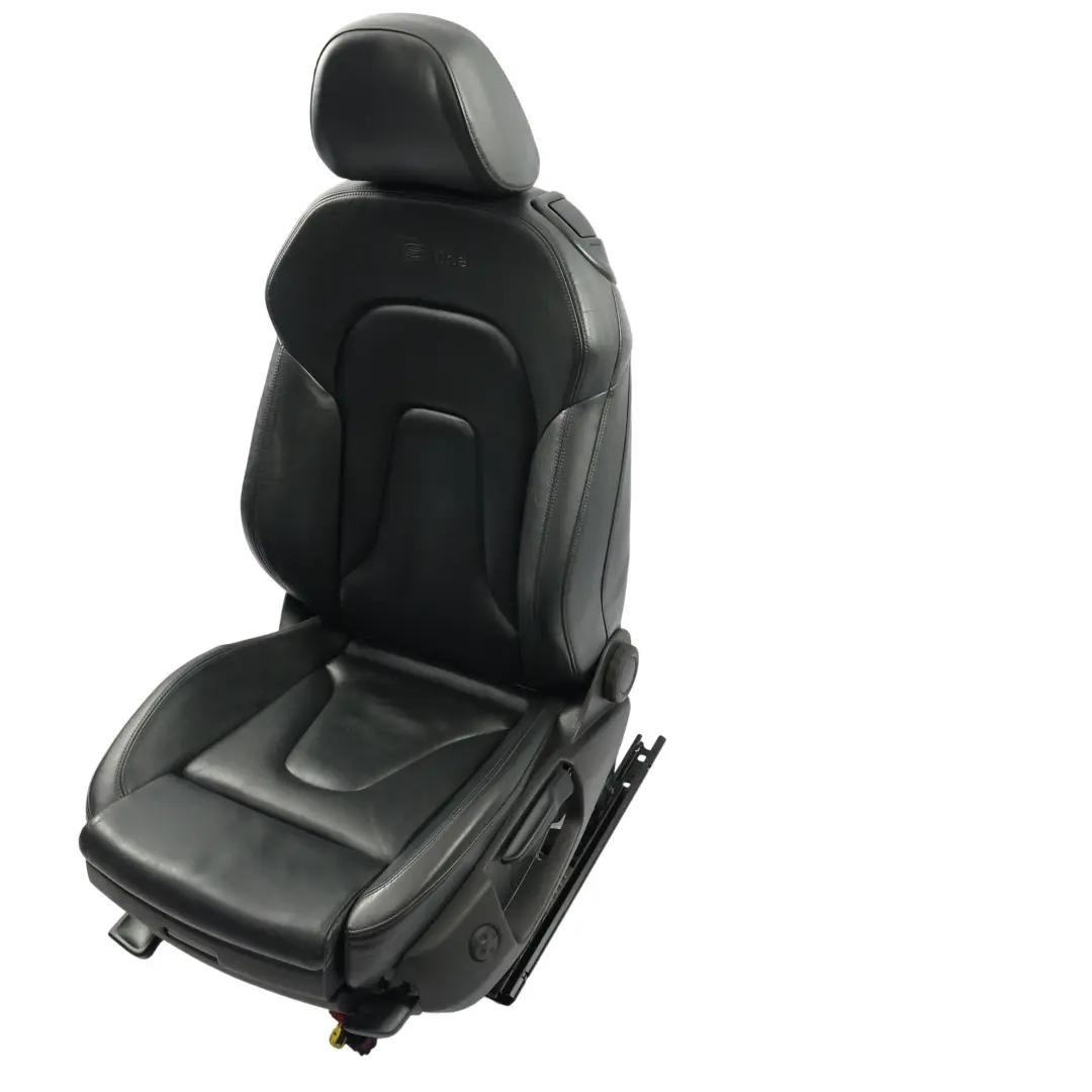 Audi A5 8F Cabrio Vordersitz S-Line Beheizt Belüftet Links Leder Schwarz - SKU 8F0881805S-1 - Teilenummer 8F0881805S
