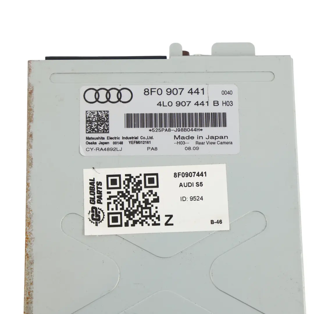 Audi A5 S5 RS5 8F Módulo Unidad Cámara Vista Trasera - SKU 8F0907441 - Número de pieza 8F0907441