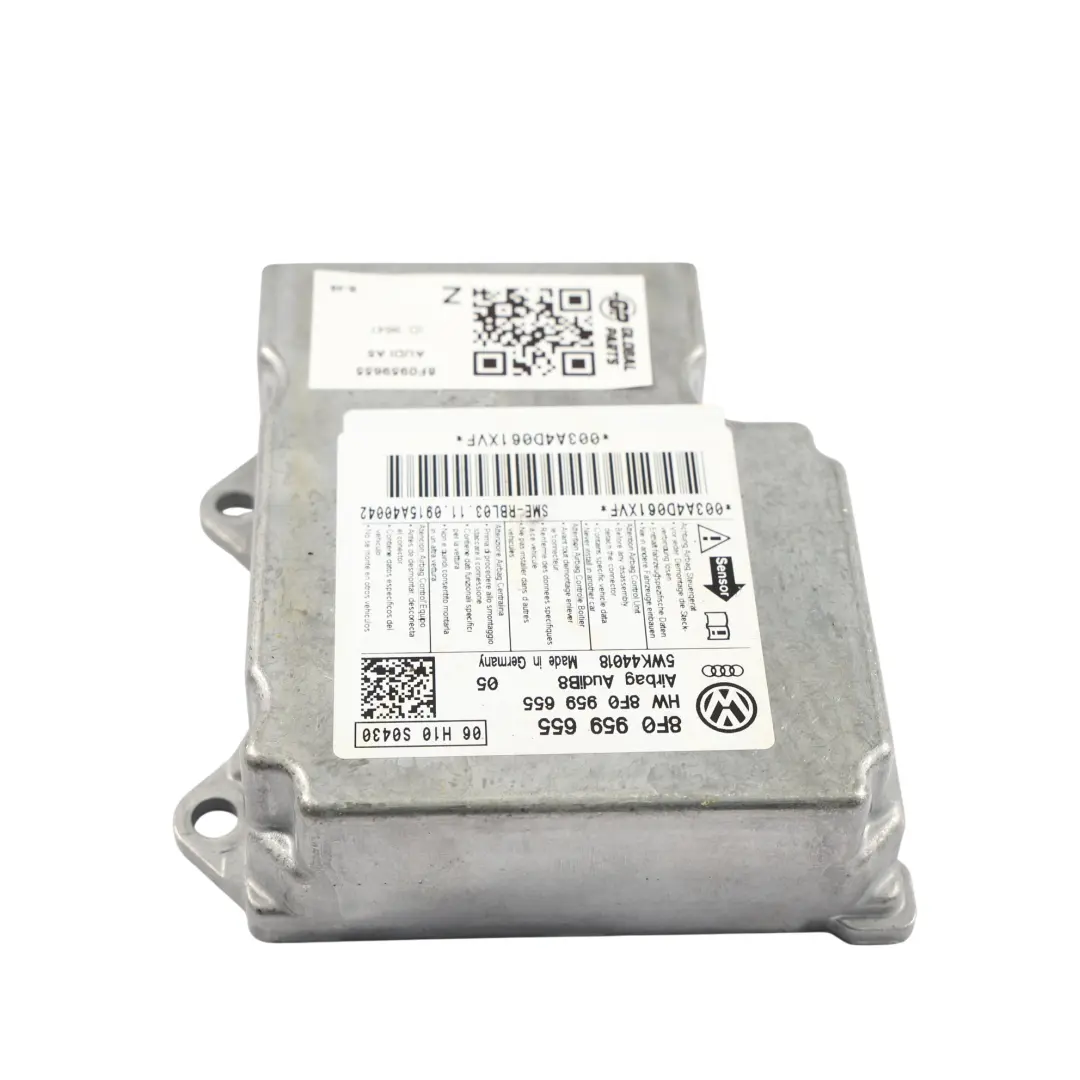8F Modulo Aria Centralina ECU Controllo Crash Dati per Audi A5 S5 con numero di parte 8F0959655 Audi A5 S5 8F Modulo Aria Centralina ECU Controllo Crash Dati - SKU 8F0959655 - Numero di parte 8F0959655