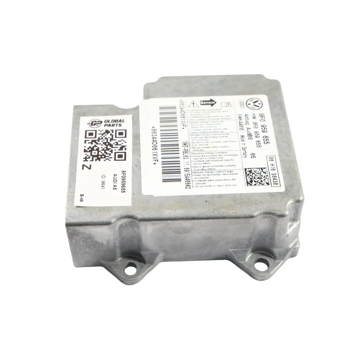 8F Modulo Aria Centralina ECU Controllo Crash Dati per Audi A5 S5 con numero di parte 8F0959655 Audi A5 S5 8F Modulo Aria Centralina ECU Controllo Crash Dati - SKU 8F0959655 - Numero di parte 8F0959655