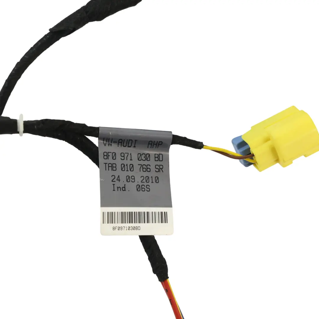 8F Front Door Electric Wiring Loom Harness Passenger's Side to Audi A5 with Part number 8F0971030BD Audi A5 8F Front Door Electric Wiring Loom Harness Passenger's Side - SKU 8F0971030BD - Part number 8F0971030BD