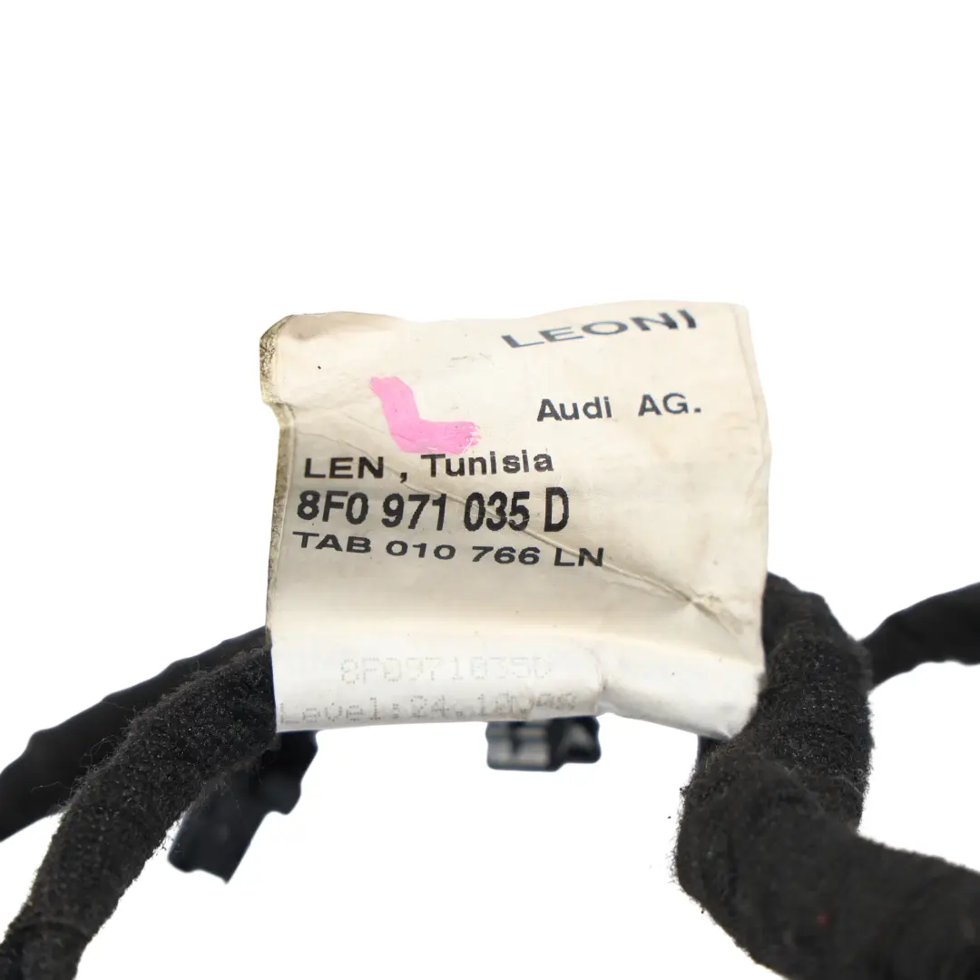 8F Faisceau Câblage Porte Côté Conducteur pour Audi A5 S5 à propos du numéro de pièce 8F0971035D Audi A5 S5 8F Faisceau Câblage Porte Côté Conducteur - SKU 8F0971035D - Numéro de pièce 8F0971035D