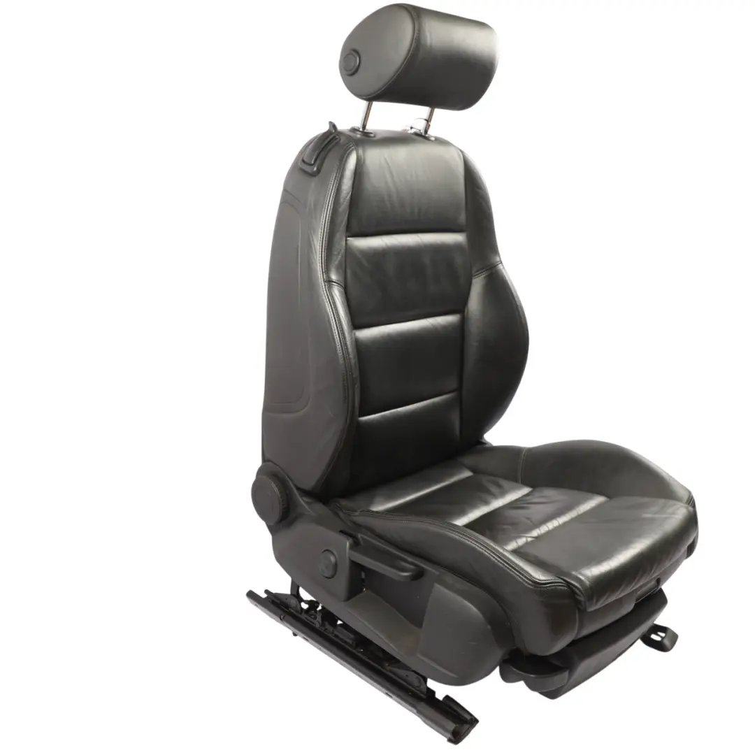 Audi A4 B7 Cabrio Asiento Deportivo Delantero Derecho Cuero Negro 8H0881806AB - SKU 8H0881806AB-1 - Número de pieza 8H0881805N