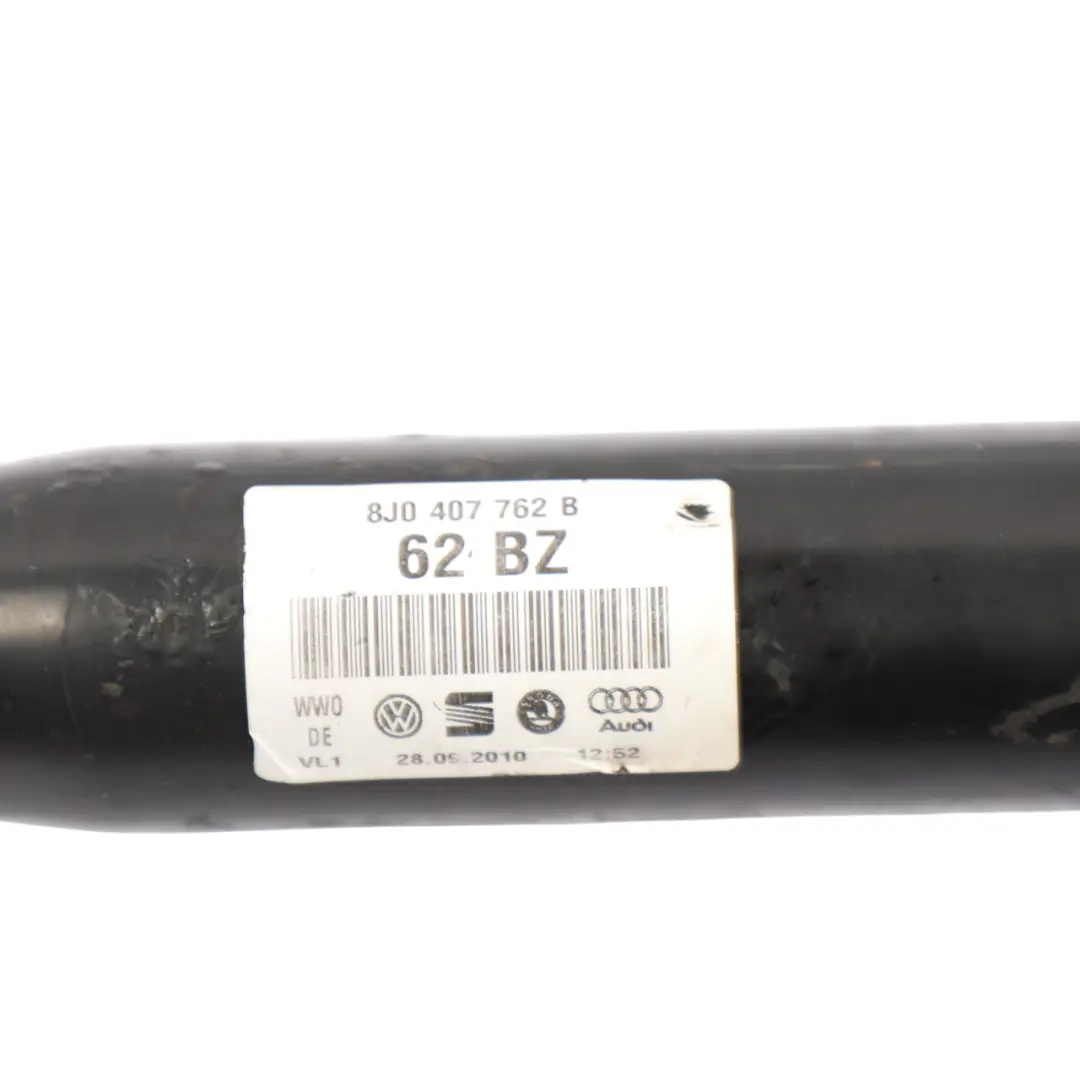 Front Axle Drive Shaft Driveshaft Right O/S to Audi TT 8J with Part number 8J0407762B Audi TT 8J Front Axle Drive Shaft Driveshaft Right O/S - SKU 8J0407762B - Part number 8J0407762B