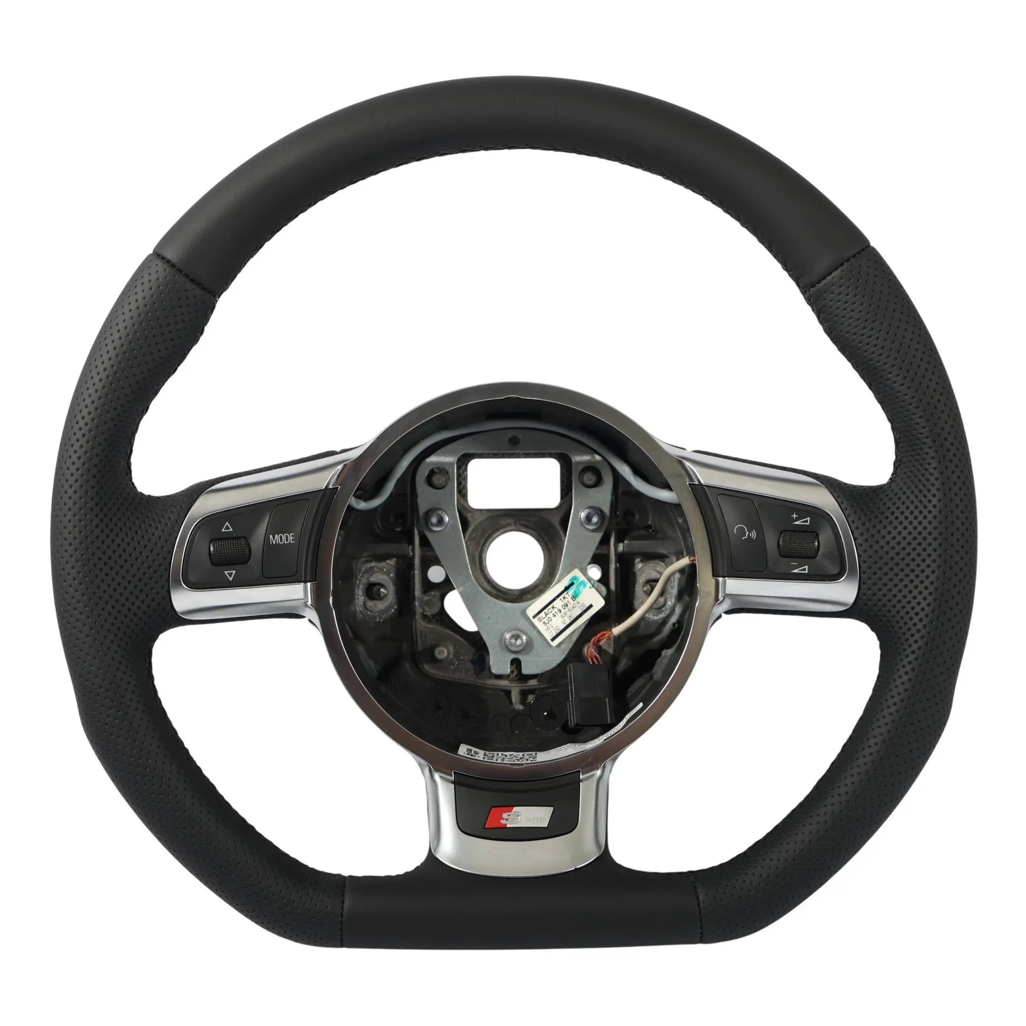 Audi TT 8J Steering Wheel NEW Black Leather Flat Bottom 8J0419091B