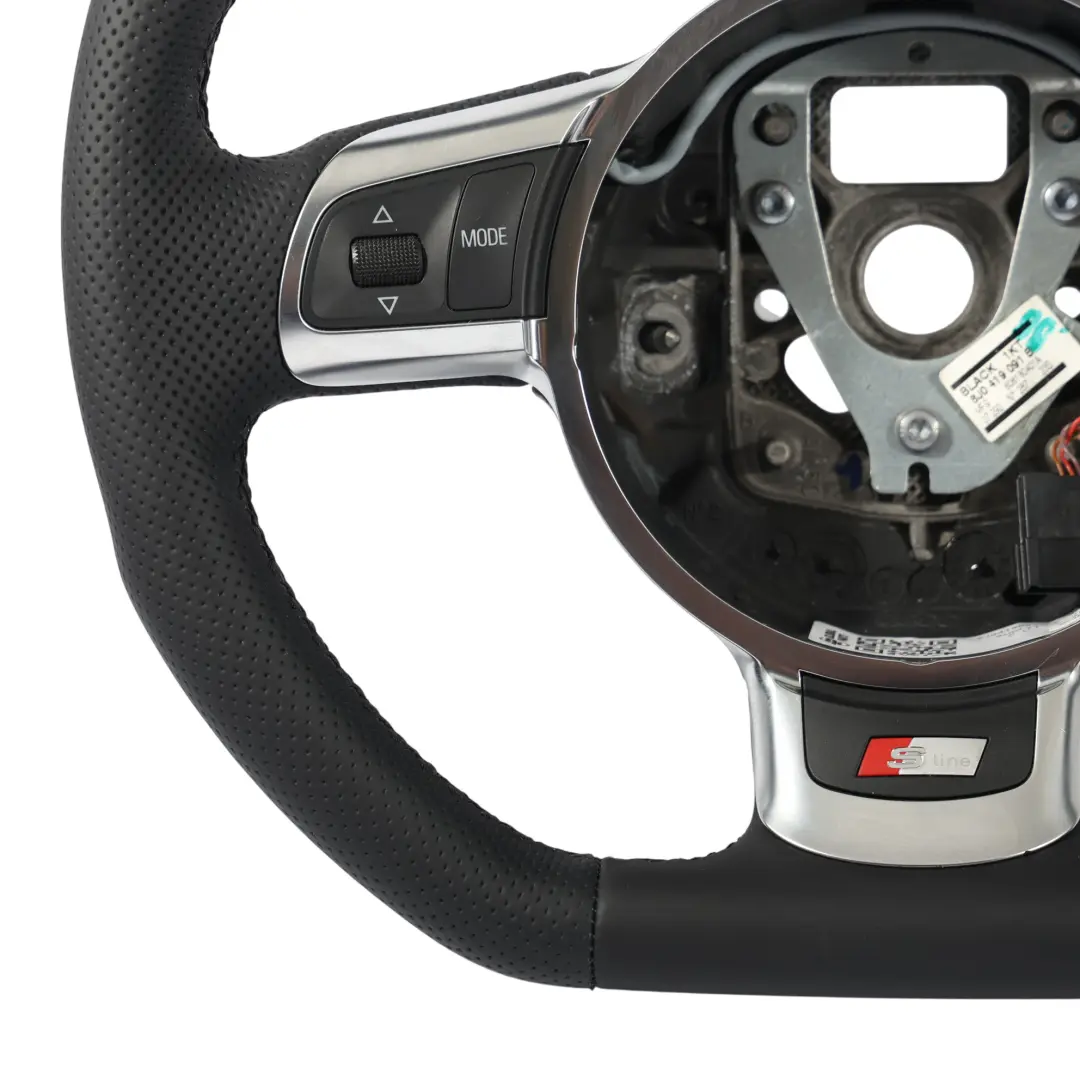 Steering Wheel NEW Black Leather Flat Bottom to Audi TT 8J with Part number 8J0419091B Audi TT 8J Steering Wheel NEW Black Leather Flat Bottom - SKU 8J0419091B-2 - Part number 8J0419091B