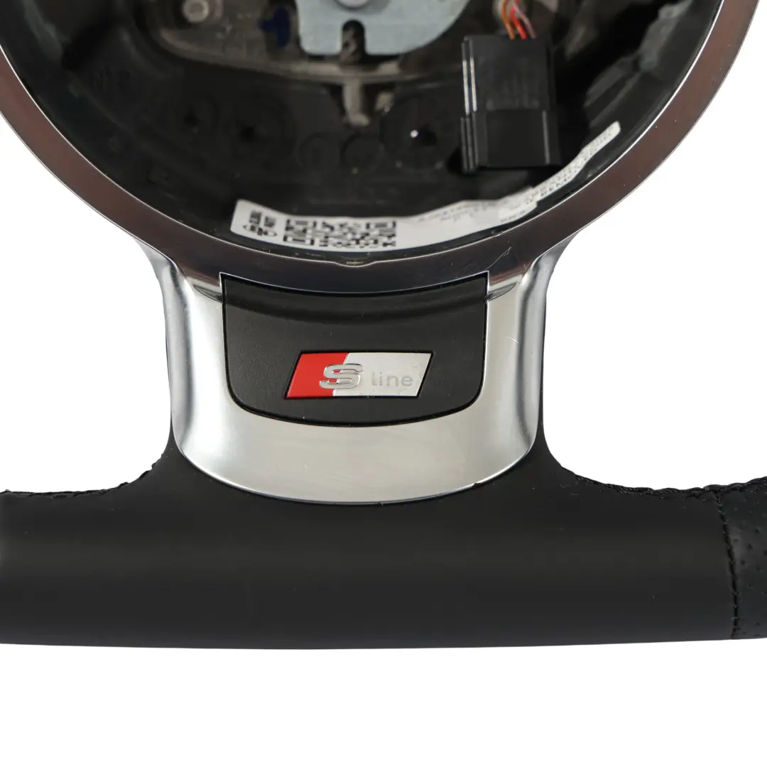 Audi TT 8J Lenkrad NEUE Schwarzes Leder Flache Unterseite - SKU 8J0419091B-2 - Teilenummer 8J0419091B