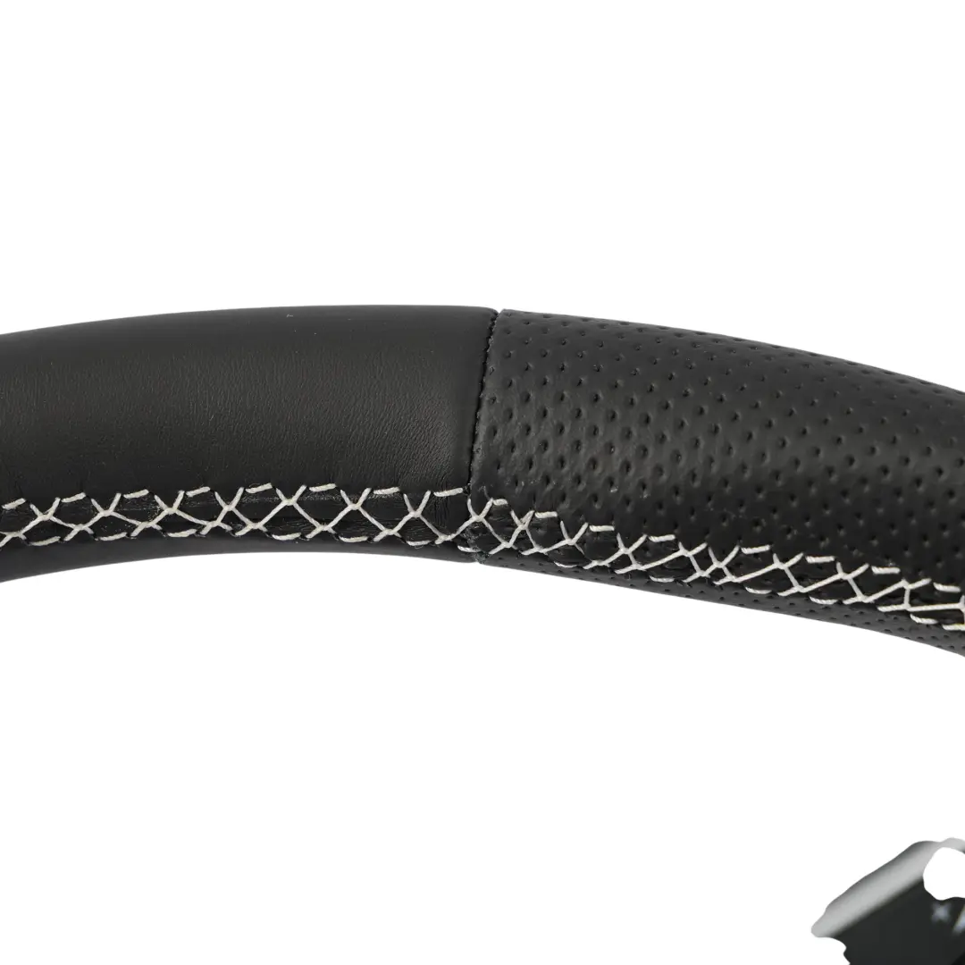 NUOVO In Pelle Nera Fondo Piatto Filo Bianco per Audi A3 8P Volante con numero di parte 8J0419091G Audi A3 8P Volante NUOVO In Pelle Nera Fondo Piatto Filo Bianco - SKU 8J0419091G-3 - Numero di parte 8J0419091G