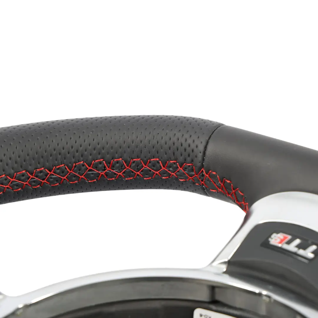 Audi TT TTS 8J Volant NEUF Cuir Noir Filets Rouges - SKU 8J0419091K-1 - Numéro de pièce 8J0419091K