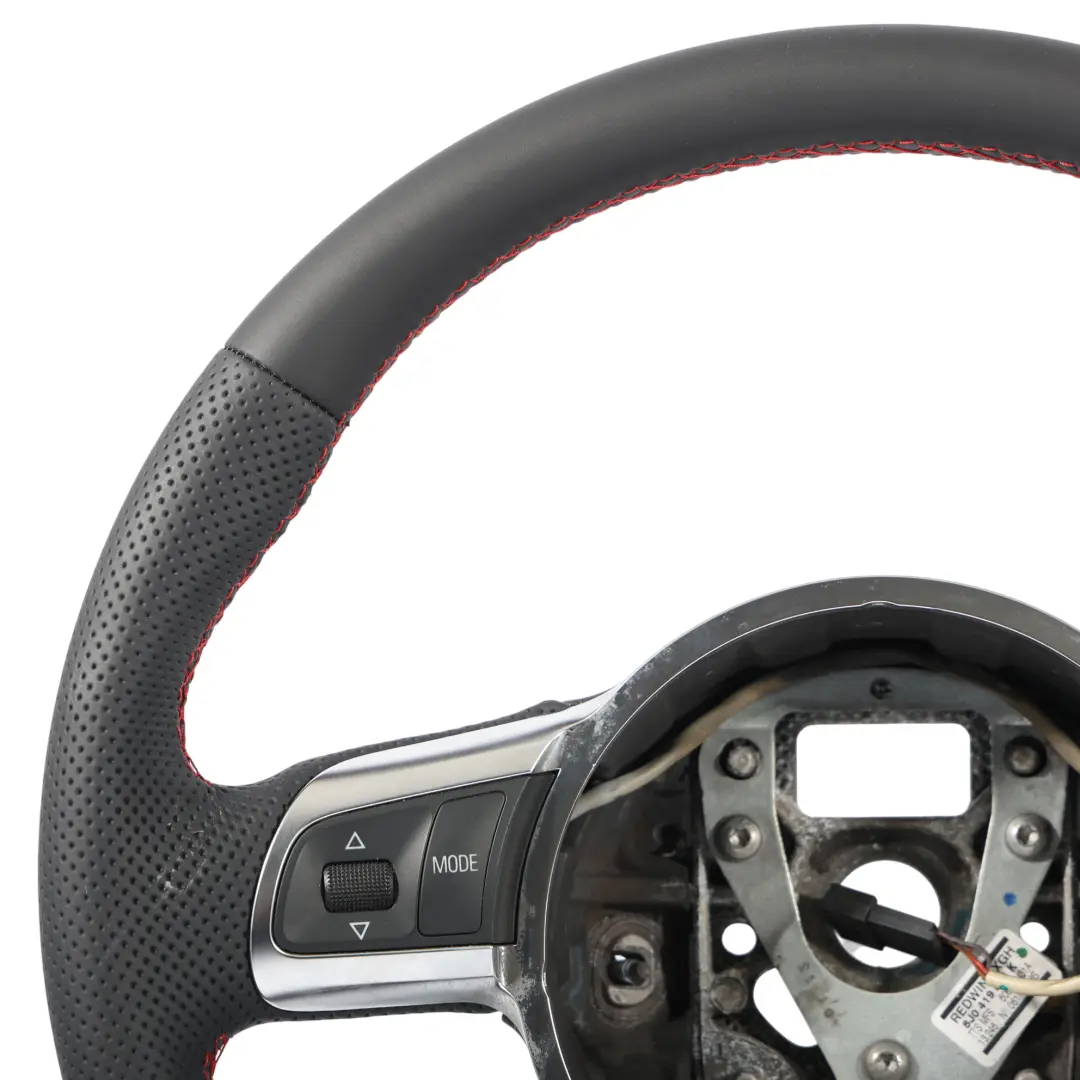 NUEVO Cuero Negro Hilos Rojos para Volante Audi TT TTS 8J con número de pieza 8J0419091K Volante Audi TT TTS 8J NUEVO Cuero Negro Hilos Rojos - SKU 8J0419091K-1 - Número de pieza 8J0419091K