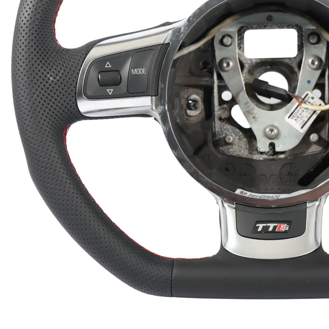 Audi TT TTS 8J Volant NEUF Cuir Noir Filets Rouges - SKU 8J0419091K-1 - Numéro de pièce 8J0419091K