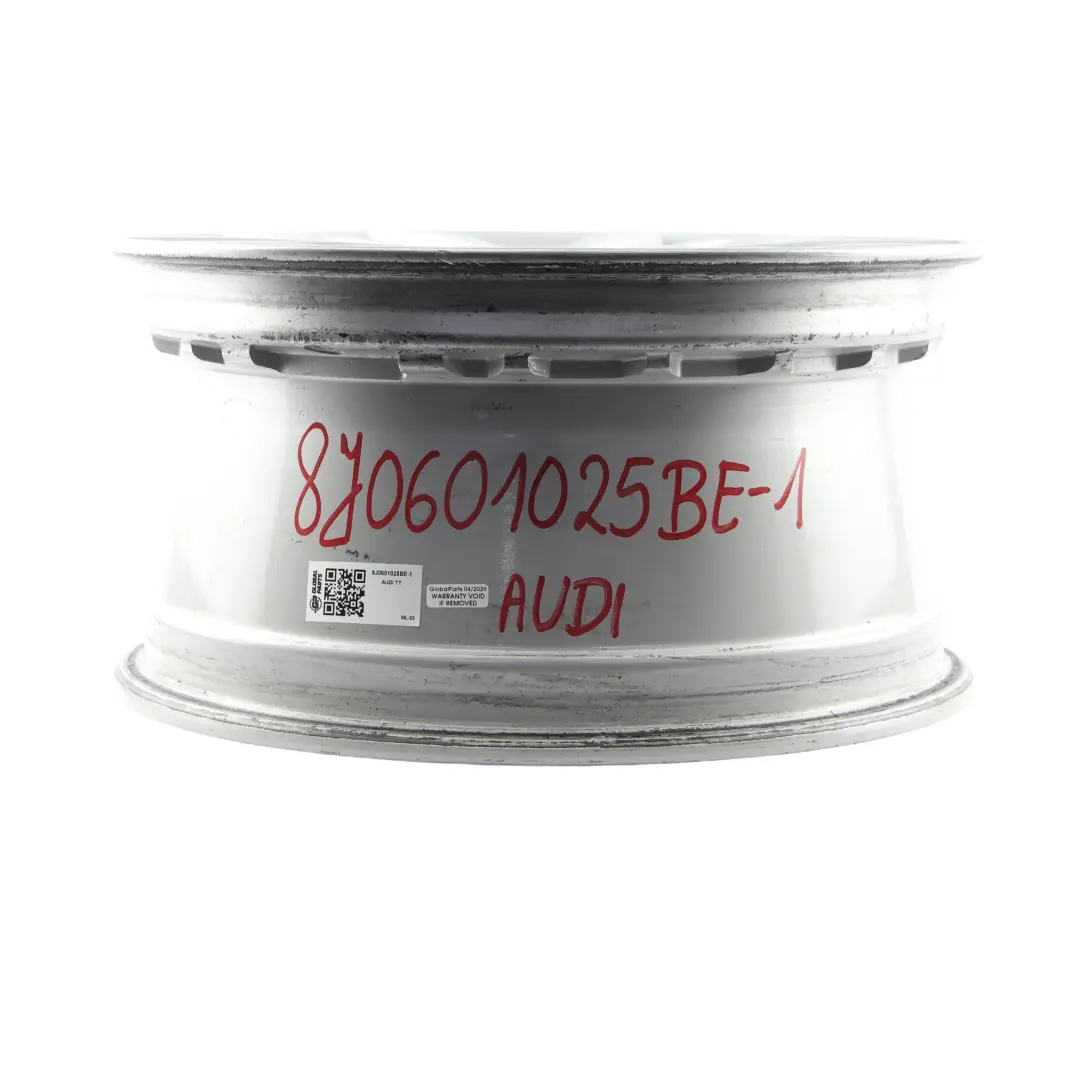 Llanta de aleación plateada Audi Mk2 TT 17" ET:50 8,5J 8J0601025A para con número de pieza 8J0601025BE Llanta de aleación plateada Audi Mk2 TT 17" ET:50 8,5J 8J0601025A - SKU 8J0601025BE-1 - Número de pieza 8J0601025BE