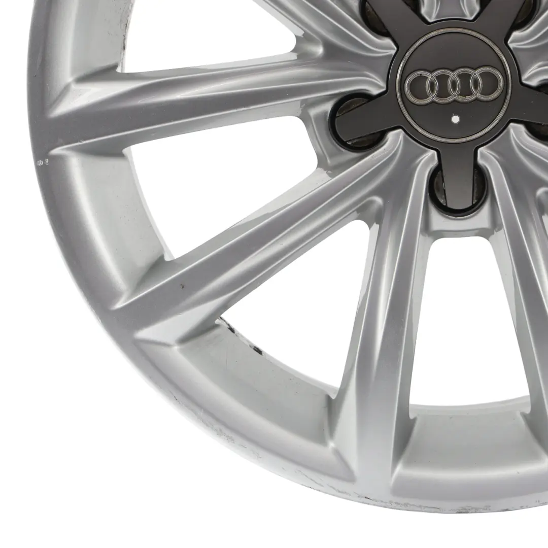 Audi Mk2 TT Srebrna Felga Aluminiowa 17" ET:50 8,5J 8J0601025A - SKU 8J0601025BE-1 - Numer Części 8J0601025BE