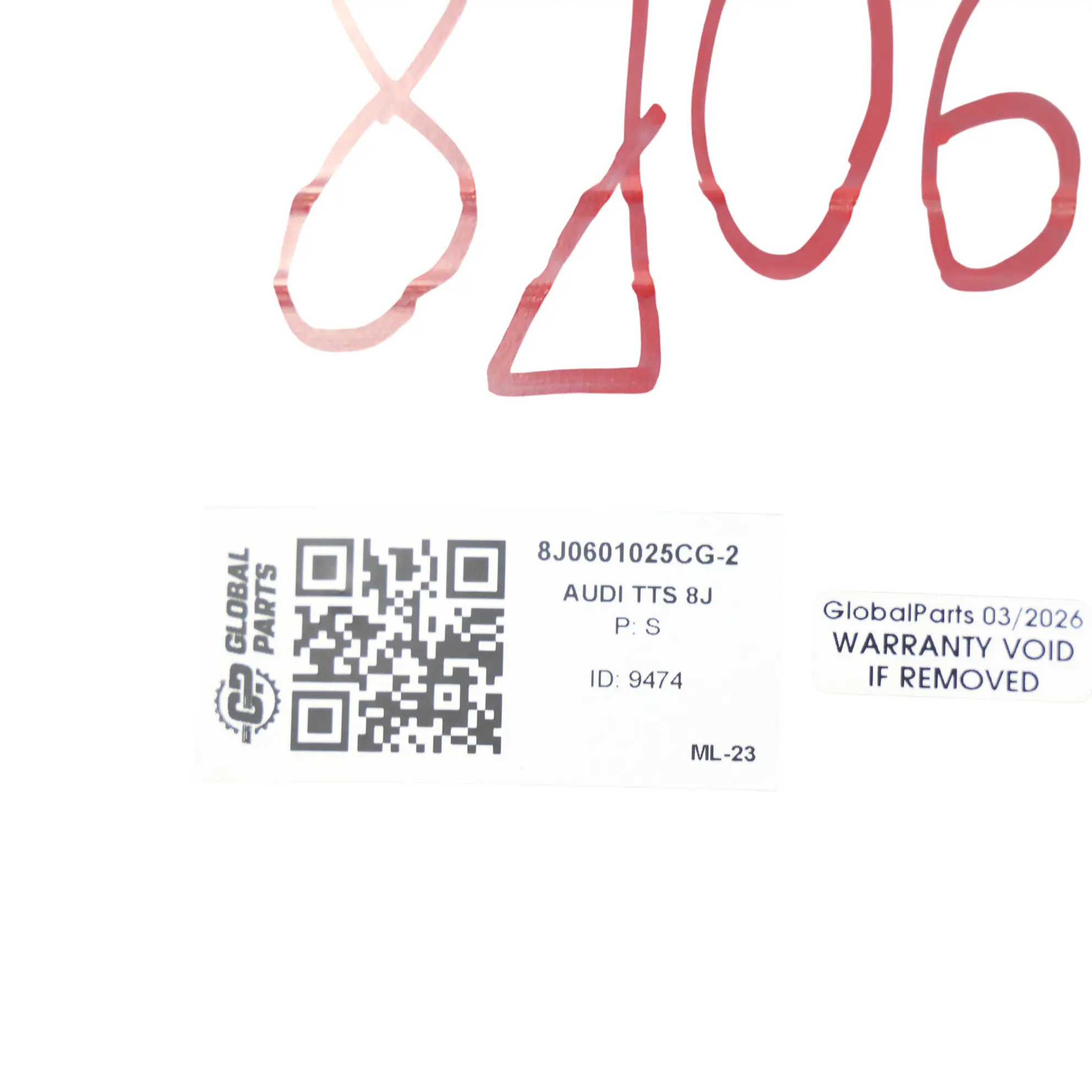 Audi TTS 8J Wheel Rim Alloy Grey 19" ET:52 9J 8J0601025CG