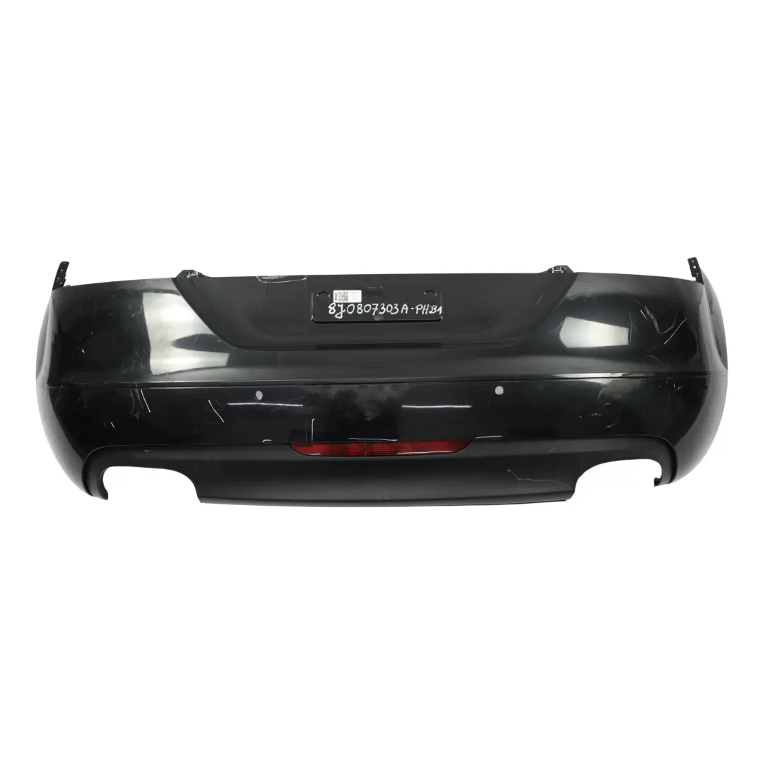 Bumper Trim Panel Covering Phantom Black Z9Y to Audi TT 8J Rear with Part number 8J0807303A Audi TT 8J Rear Bumper Trim Panel Covering Phantom Black Z9Y - SKU 8J0807303A-PHB1 - Part number 8J0807303A