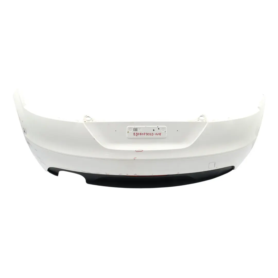 Bumper Trim Panel Covering Ibis White - Y9C to Audi TT TTS 8J Rear with Part number 8J0807303D Audi TT TTS 8J Rear Bumper Trim Panel Covering Ibis White - Y9C - SKU 8J0807303D-IWH - Part number 8J0807303D
