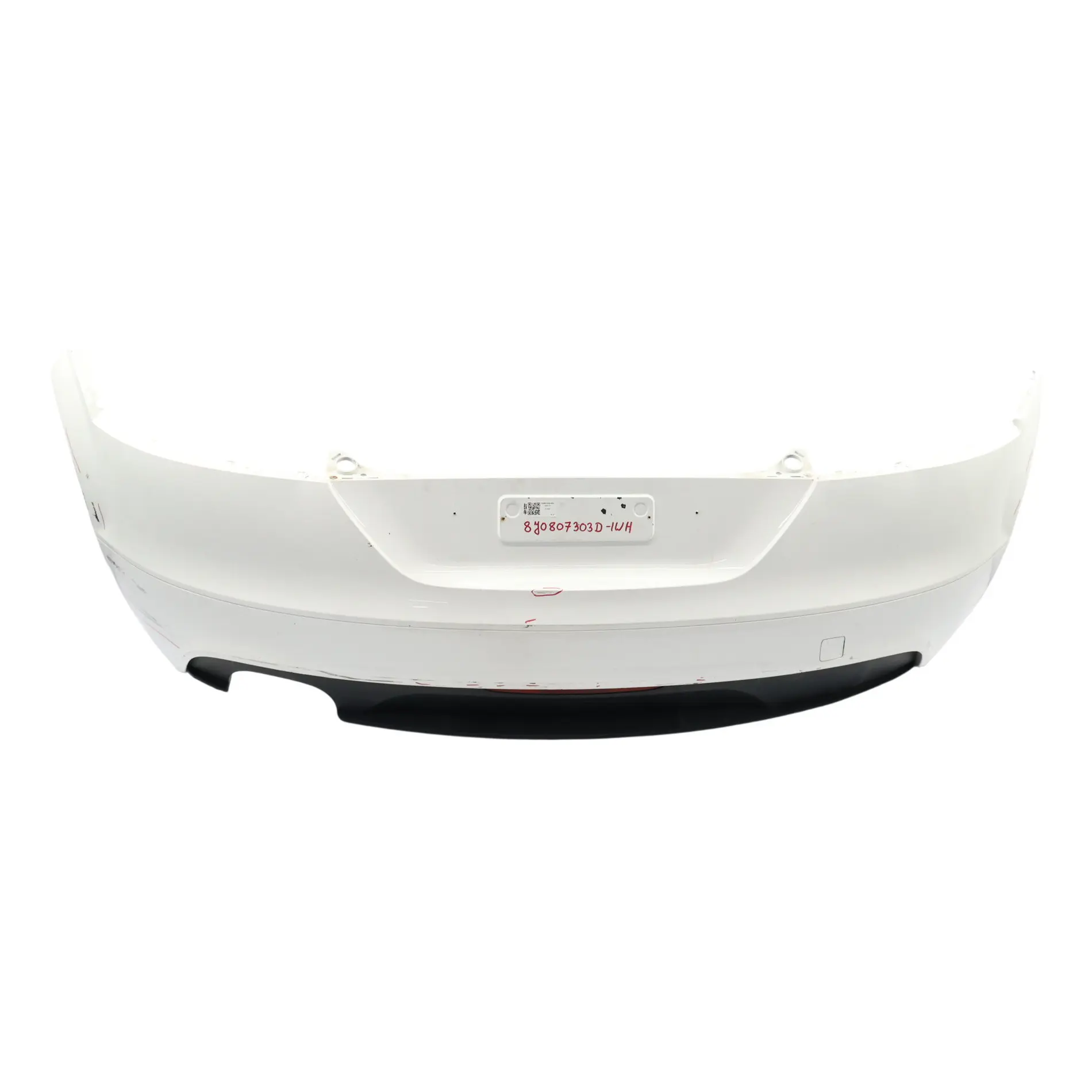 Audi TT TTS 8J Rear Bumper Trim Panel Covering Ibis White - Y9C 8J0807303D