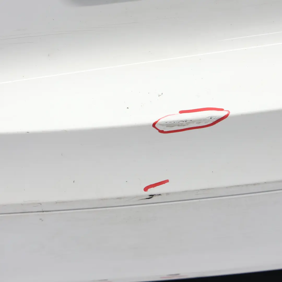 Audi TT TTS 8J Rear Bumper Trim Panel Covering Ibis White - Y9C - SKU 8J0807303D-IWH - Part number 8J0807303D