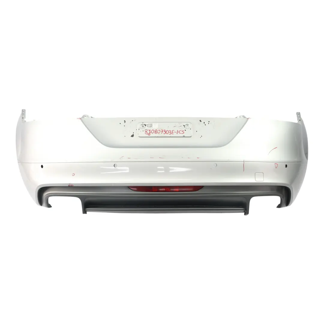 Zderzak Tylny Ice Silver Srebrny Metalik X7W do Audi TT 8J o numerze 8J0807303E Audi TT 8J Zderzak Tylny Ice Silver Srebrny Metalik X7W - SKU 8J0807303E-ICS - Numer Części 8J0807303E