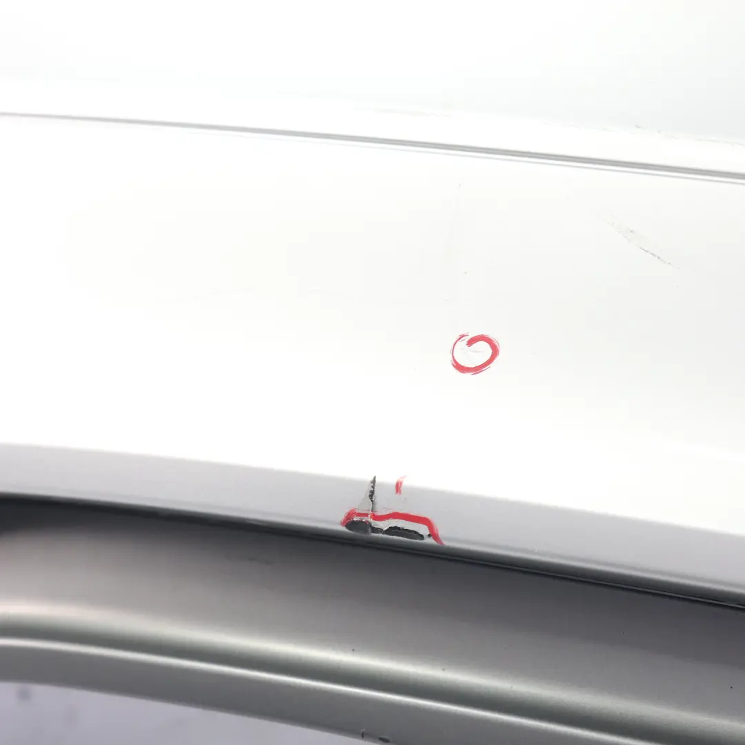 Audi TT 8J Rear Bumper Trim Panel Covering Ice Silver Metallic - X7W - SKU 8J0807303E-ICS - Part number 8J0807303E